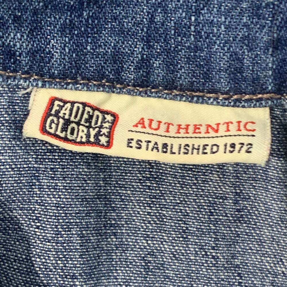 Faded Glory Girls Denim Shirt Dress - Picture 7 of 9